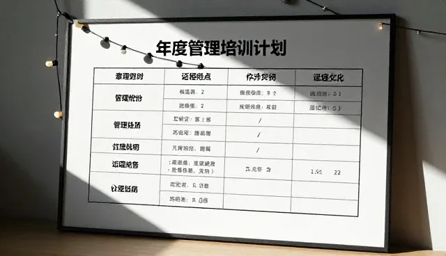 适用边界：年度管理培训计划如何匹配业务需求
